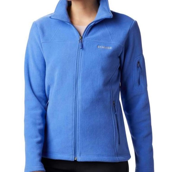 Women’s Columbia FLEECE Jacket-Light Blue size M - Picture 3 of 4